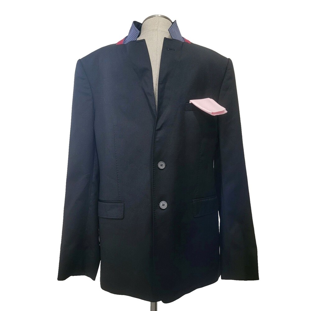 Ted Baker London Men's Wool Modern Fit Blazer Suit Jacket, Black Size 42R
